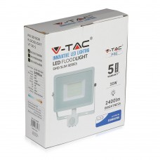VT-30-S 30W LED reflektor s senzorjem bel 4000K VT-30-S 30W LED reflektor s senzorjem bel 4000K