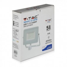 VT-50-S 50W LED reflektor s senzorjem bel 4000K VT-50-S 50W LED reflektor s senzorjem bel 4000K